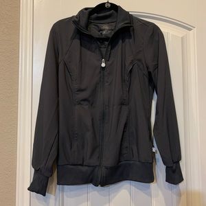 Women’s scrub jacket- color is pewter.